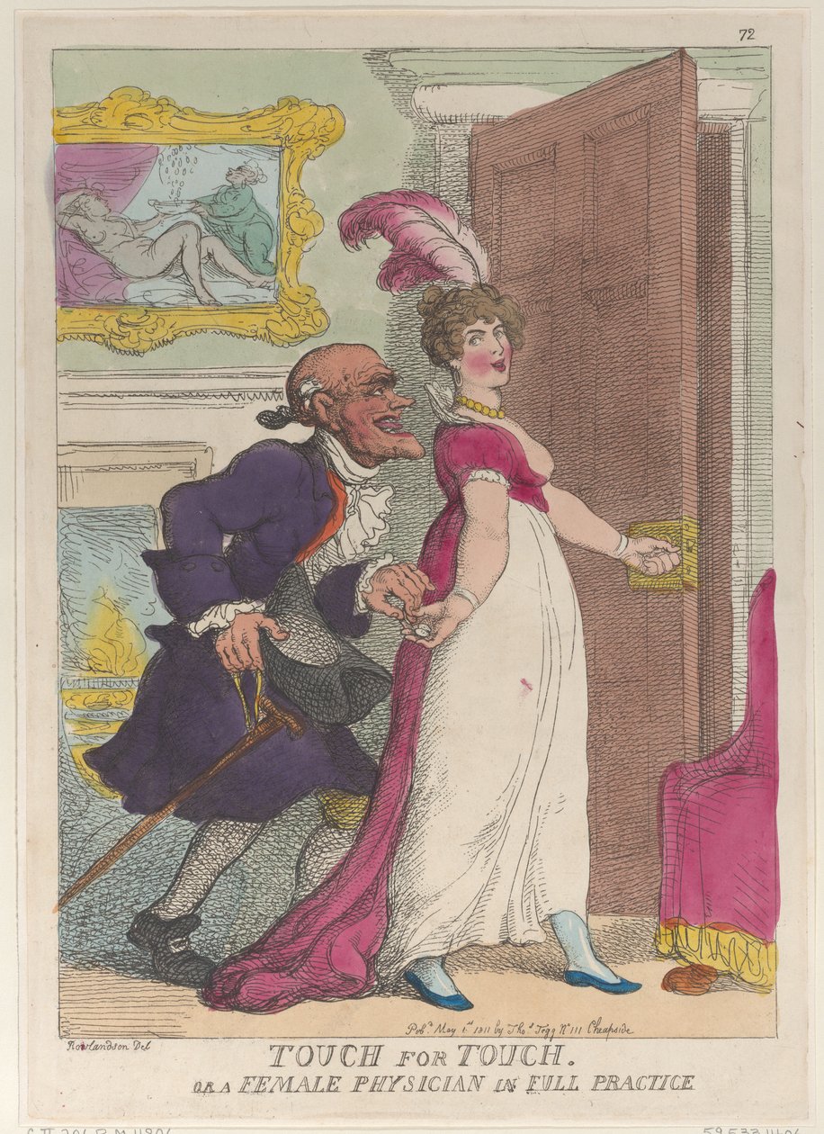 Dotek za dotek aneb lékařka v plné praxi, 1. května 1811., 1. května 1811. od Thomas Rowlandson