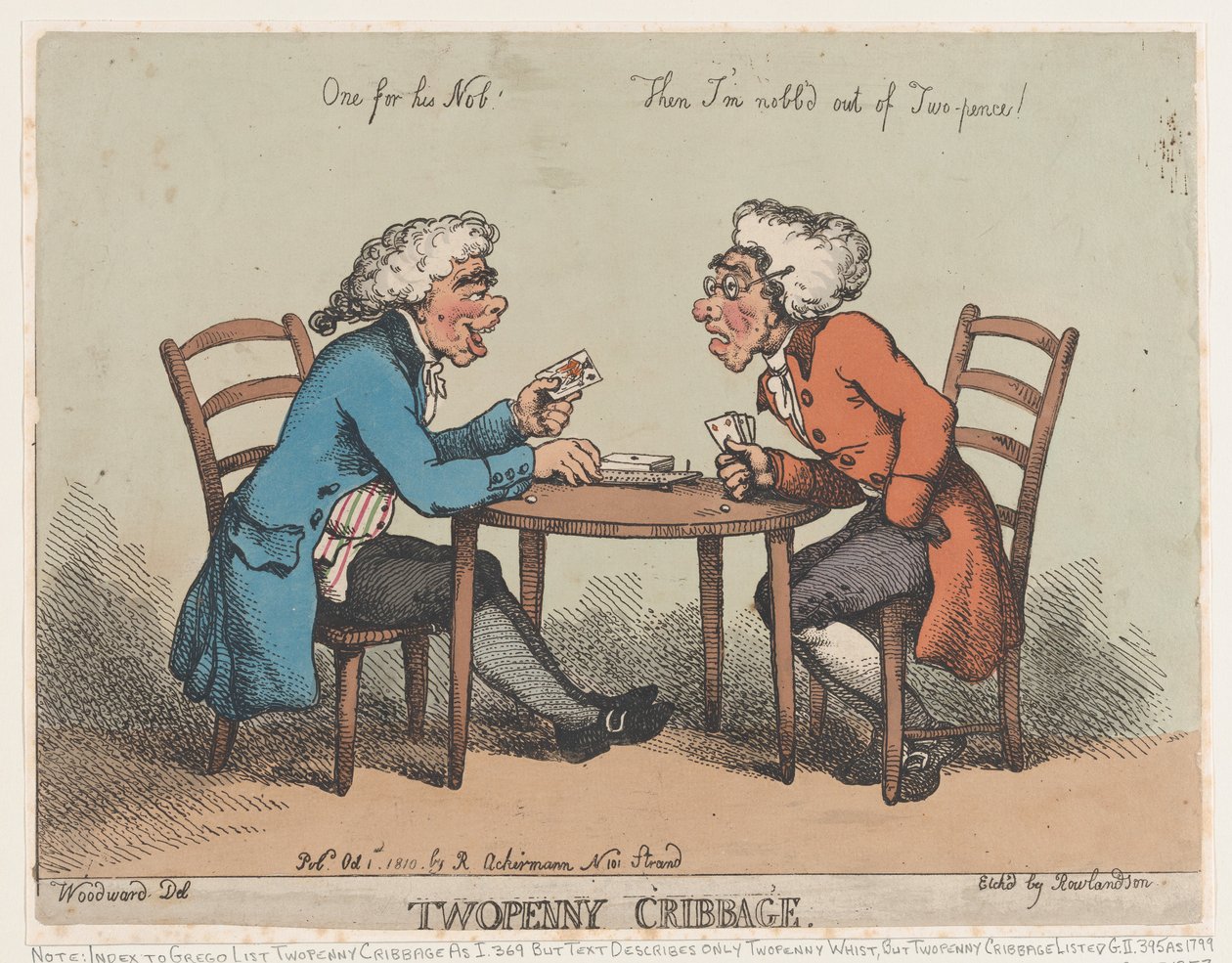 Two Penny Cribbage, 1. října 1810, 1. října 1810. od Thomas Rowlandson