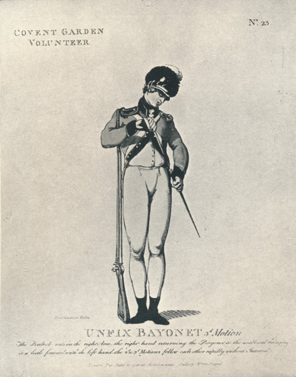 Unfix Bayonet 3rd Motion, 1798 1909 od Thomas Rowlandson