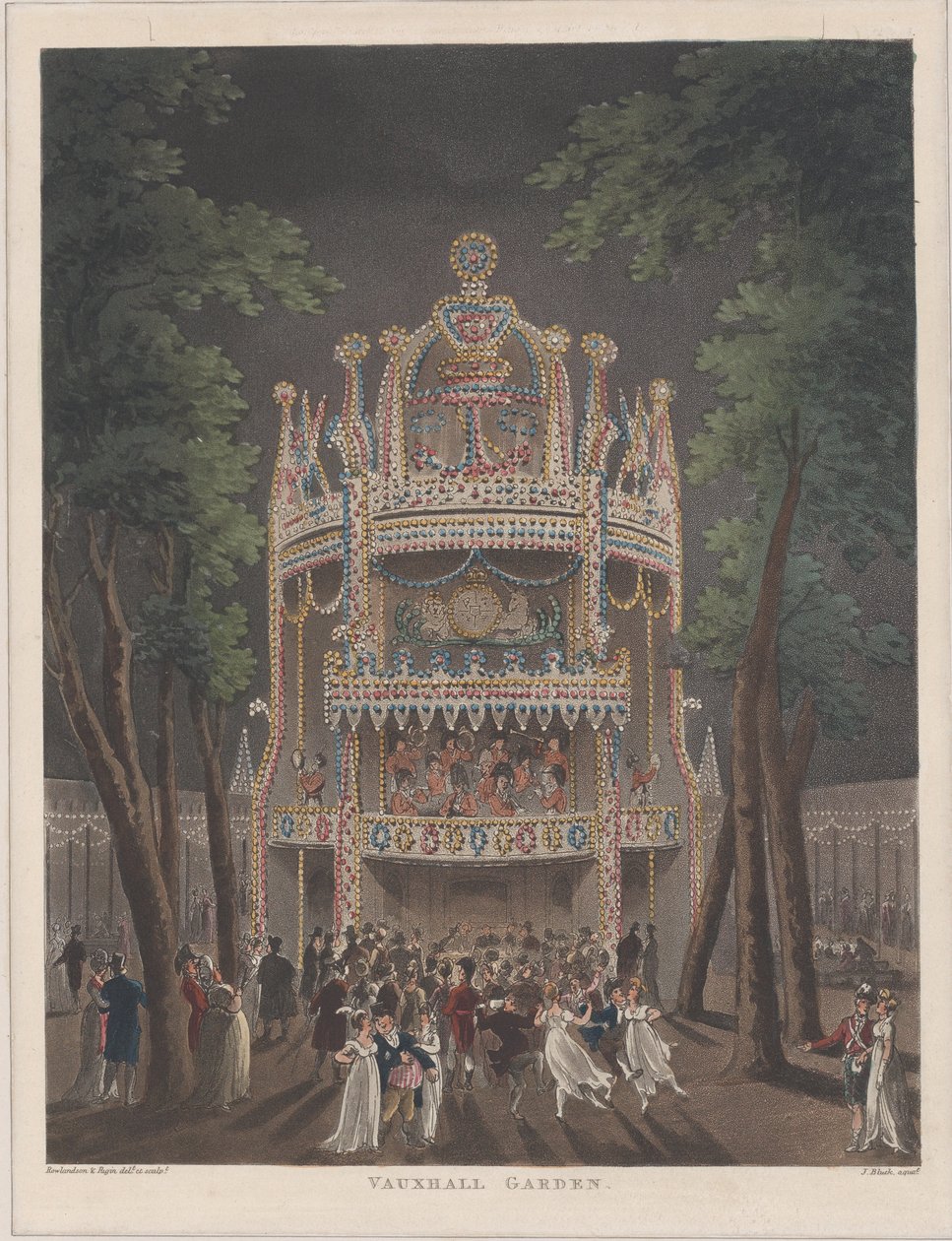 Vauxhall Garden, 1809., 1809 od Thomas Rowlandson