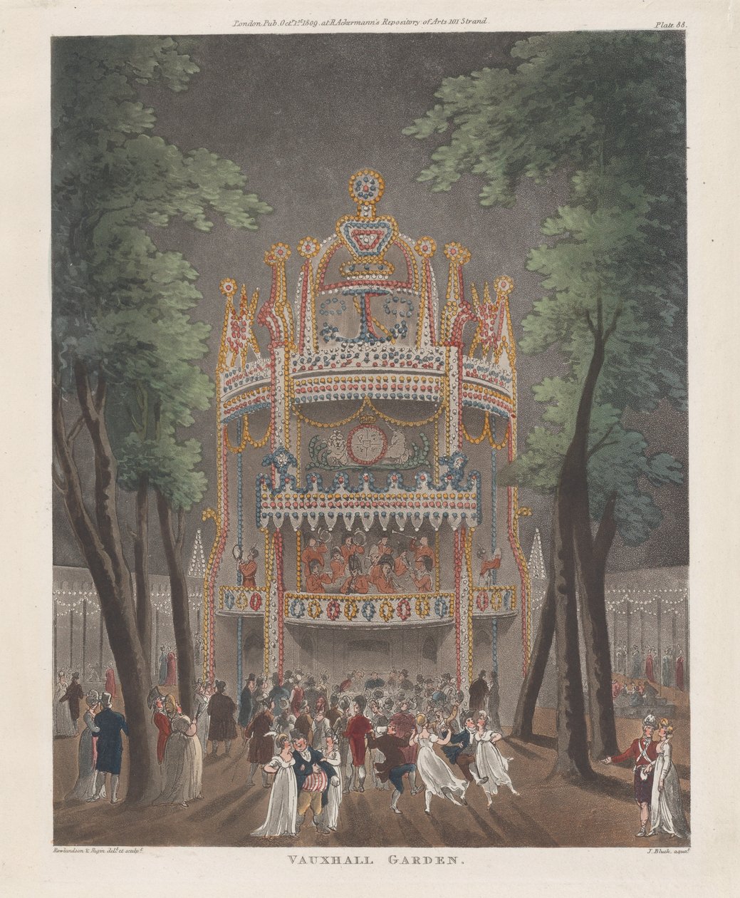 Vauxhall Garden, 2. října 1809, 2. října 1809 od Thomas Rowlandson