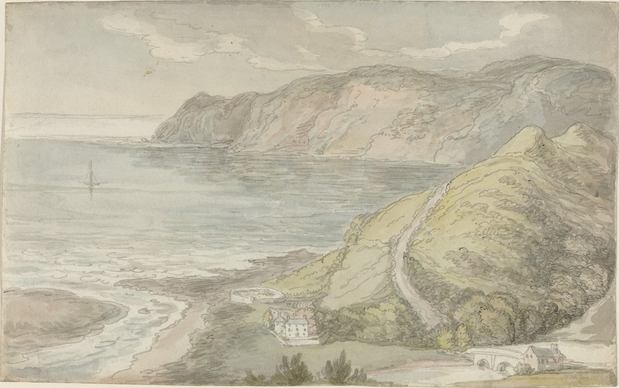 Pohled z Inn at Lynton od Thomas Rowlandson