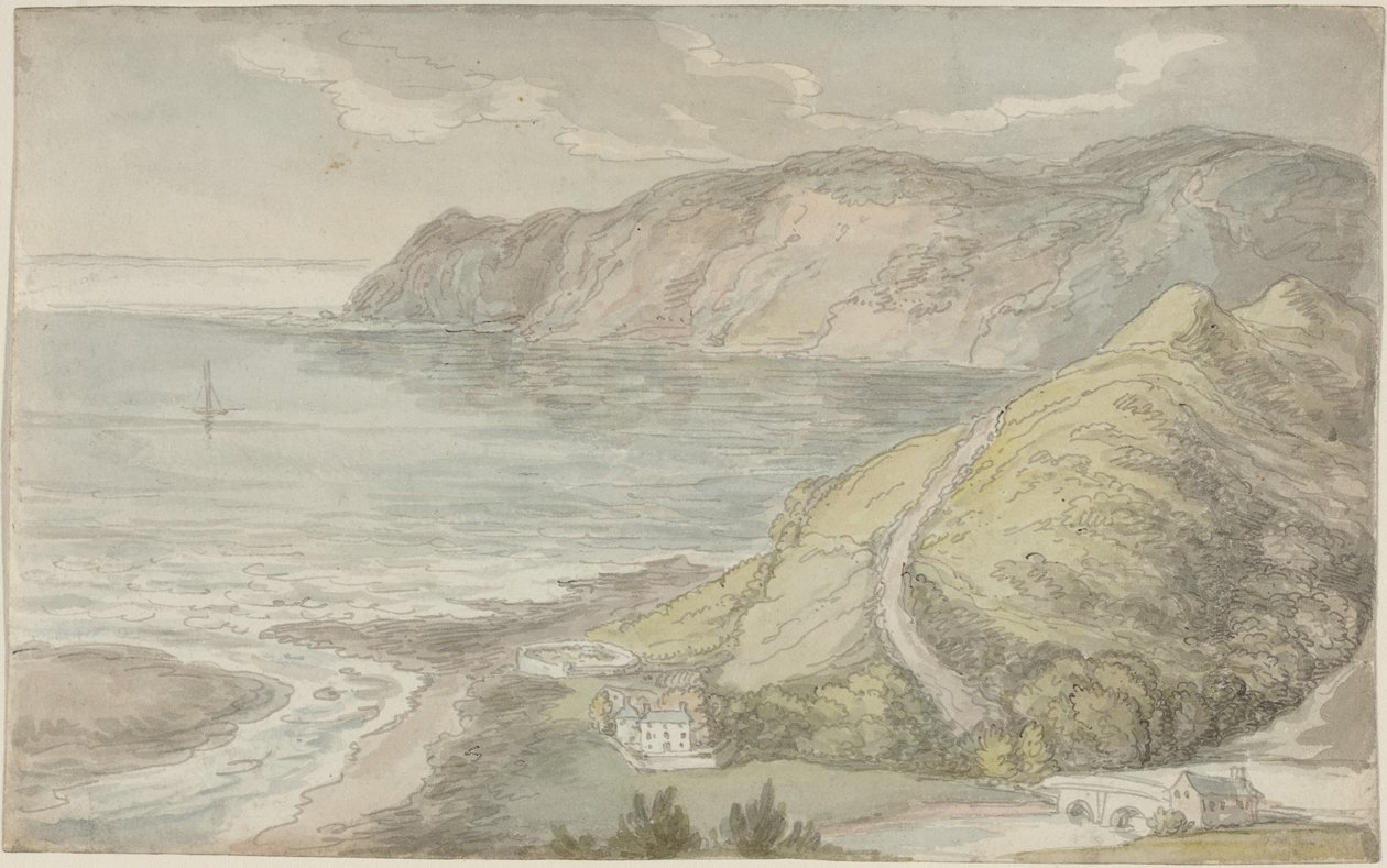 Pohled z hostince v Lyntonu od Thomas Rowlandson