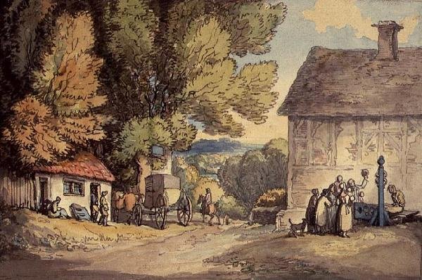 Náves od Thomas Rowlandson