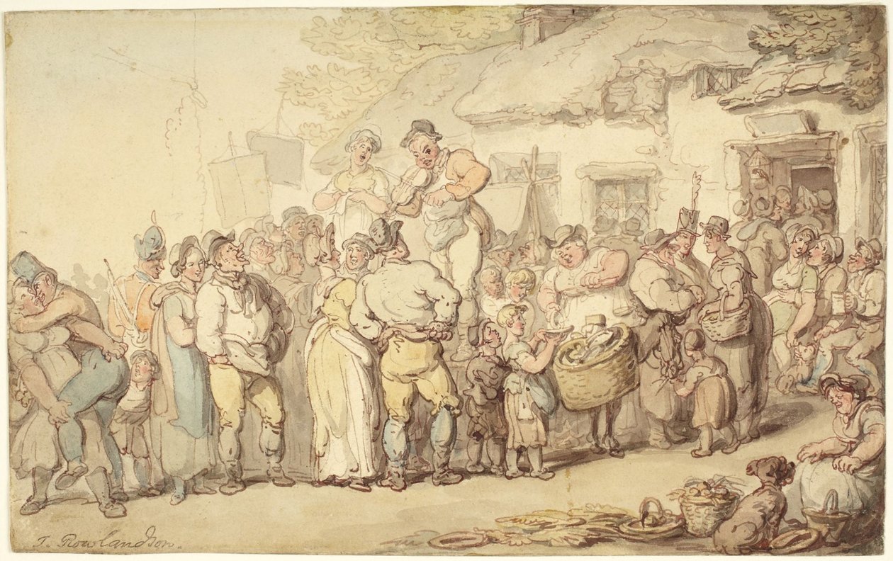 Vesnická pouť od Thomas Rowlandson