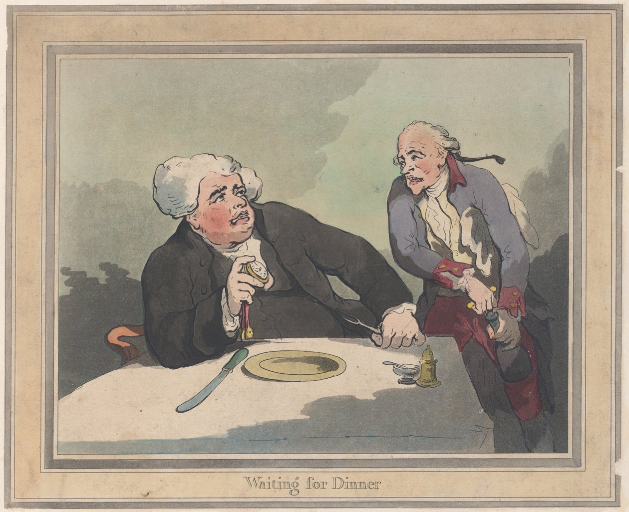Čekání na večeři, 5. listopadu 1792, 5. listopadu 1792. od Thomas Rowlandson