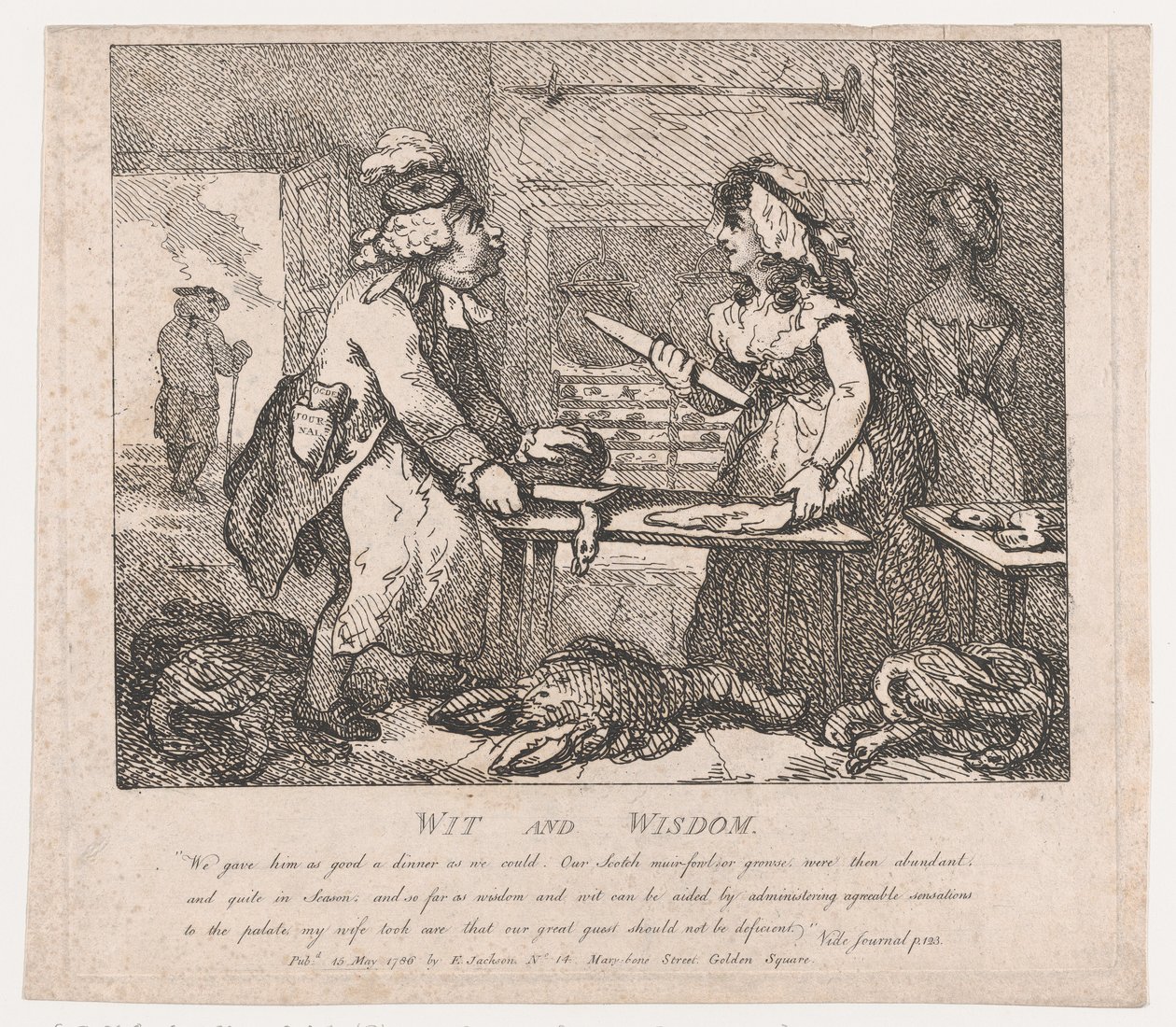 Wit and Wisdom Malebné krásy Boswell, část první, 15. května 1786, 15. května 1786. od Thomas Rowlandson