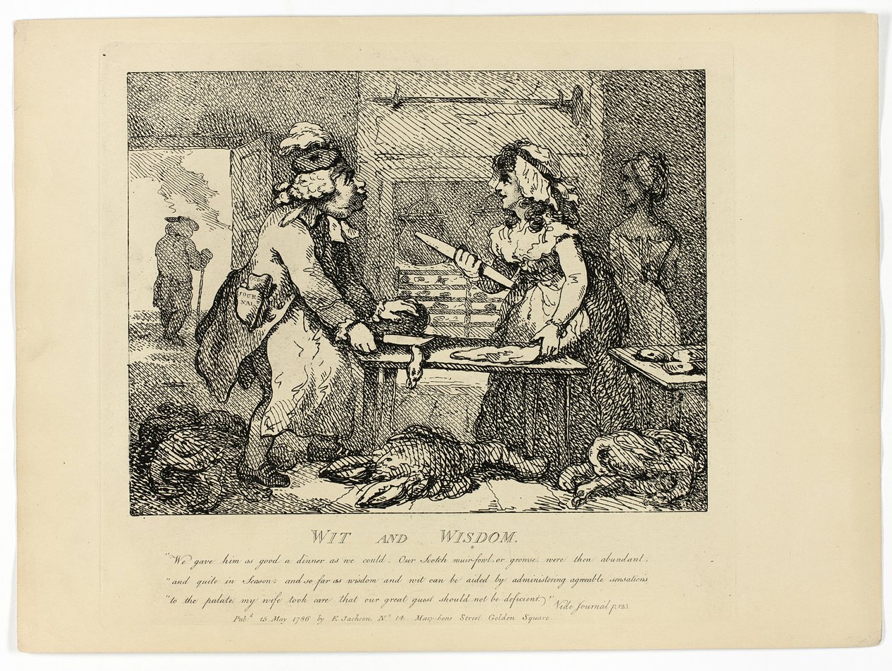 Důvtip a moudrost z Boswellovy cesty po Hebridách od Thomas Rowlandson