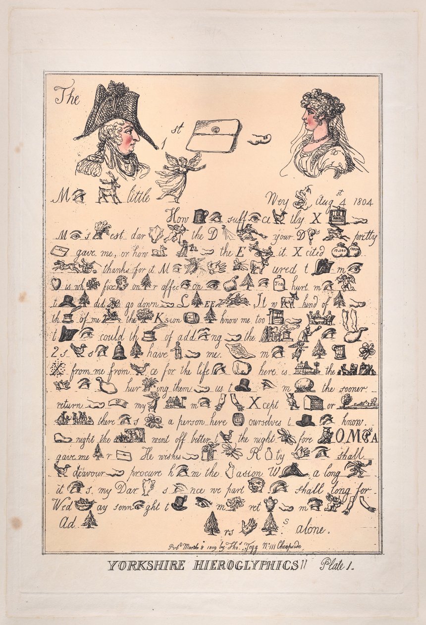 Yorkshire hieroglyfy, deska 1, 8. března 1809, 8. března 1809. od Thomas Rowlandson