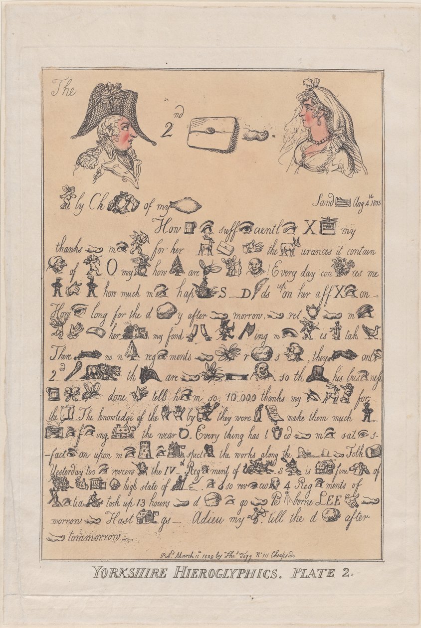 Yorkshire hieroglyfy, deska 2, 11. března 1809, 11. března 1809. od Thomas Rowlandson