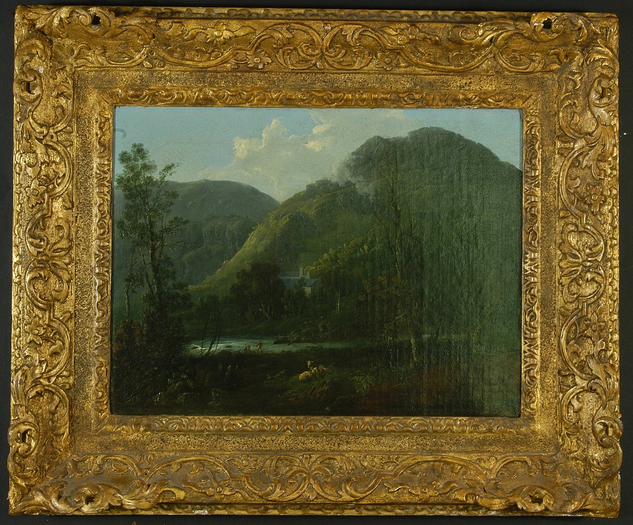 Rydal Hall, kolem roku 1790 olej na plátně od Thomas Sautelle Roberts