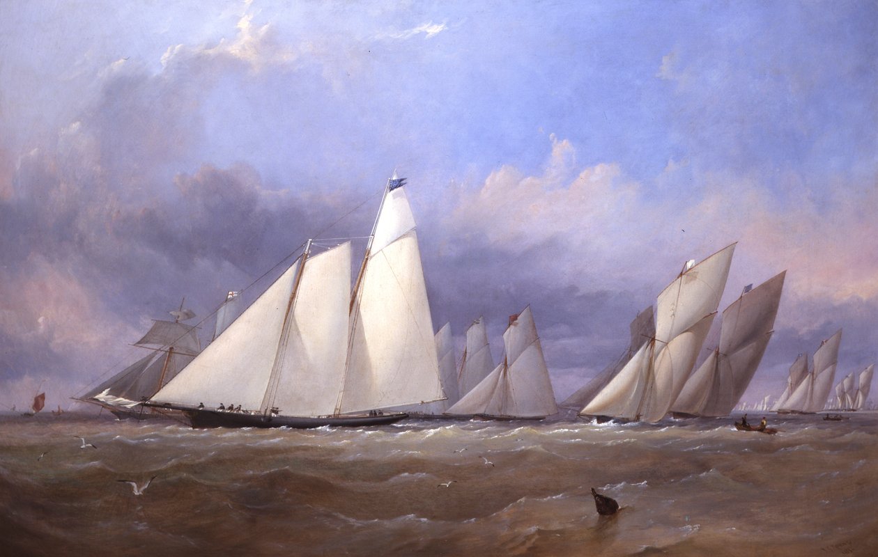 Amerika v Cowes, 1852 od Thomas Sewell Robins