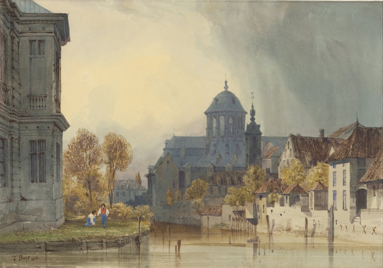 Pohled na kostel Panny Marie Hanswijk, Mechelen (Malines), Belgie od Thomas Shotter Boys