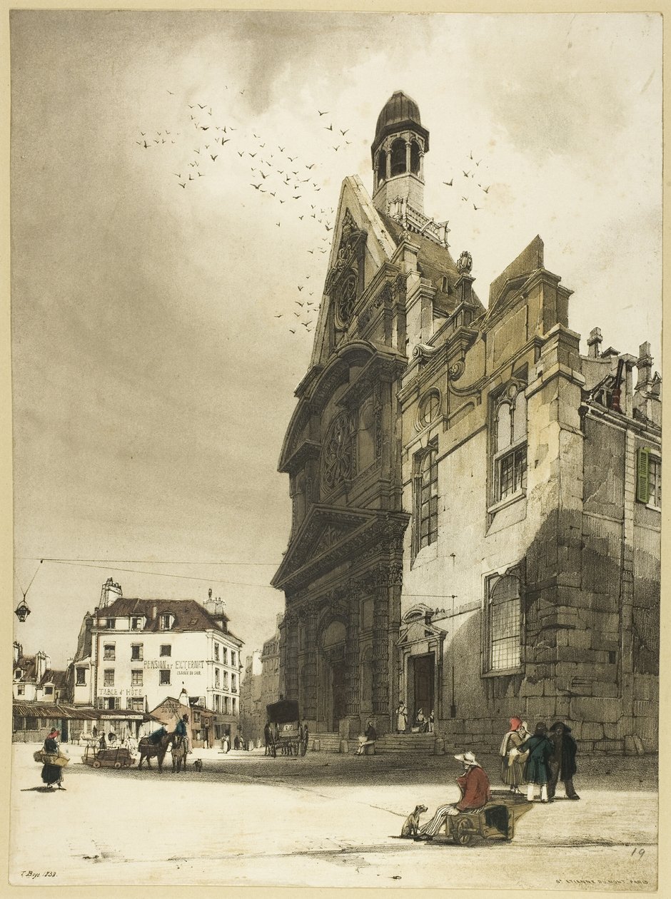 Kostel sv. Etienne du Mont, Paříž od Thomas Shotter Boys