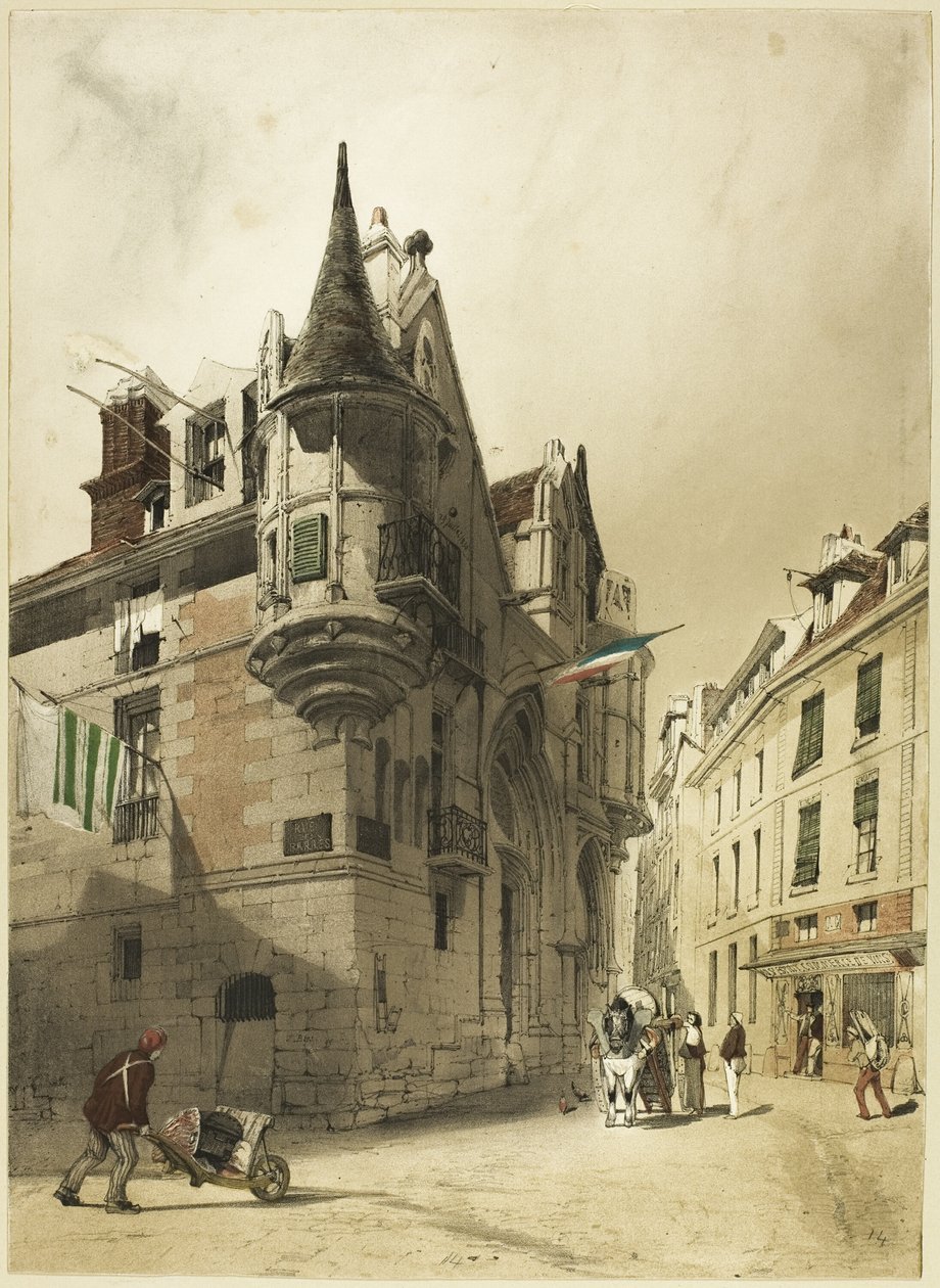 Hotel de Sens, Paříž od Thomas Shotter Boys