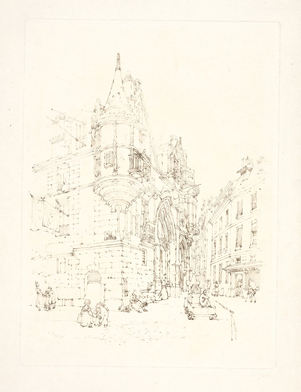 Hotel de Sens, Paříž od Thomas Shotter Boys