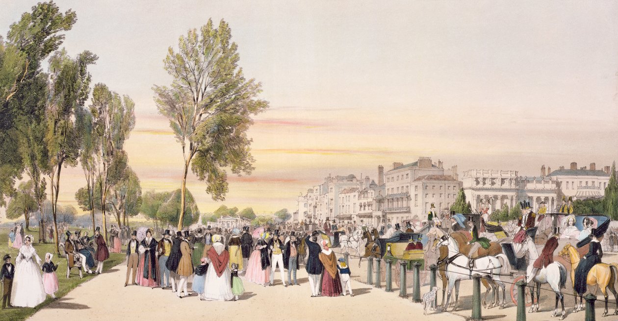 Hyde Park, poblíž Grosvenor Gate, z 