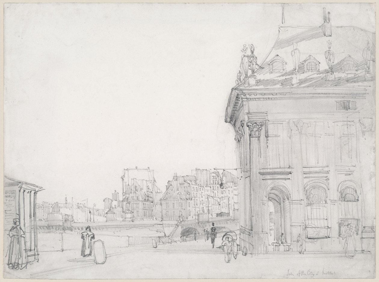 Ile de la Cité z Institutu v Paříži od Thomas Shotter Boys