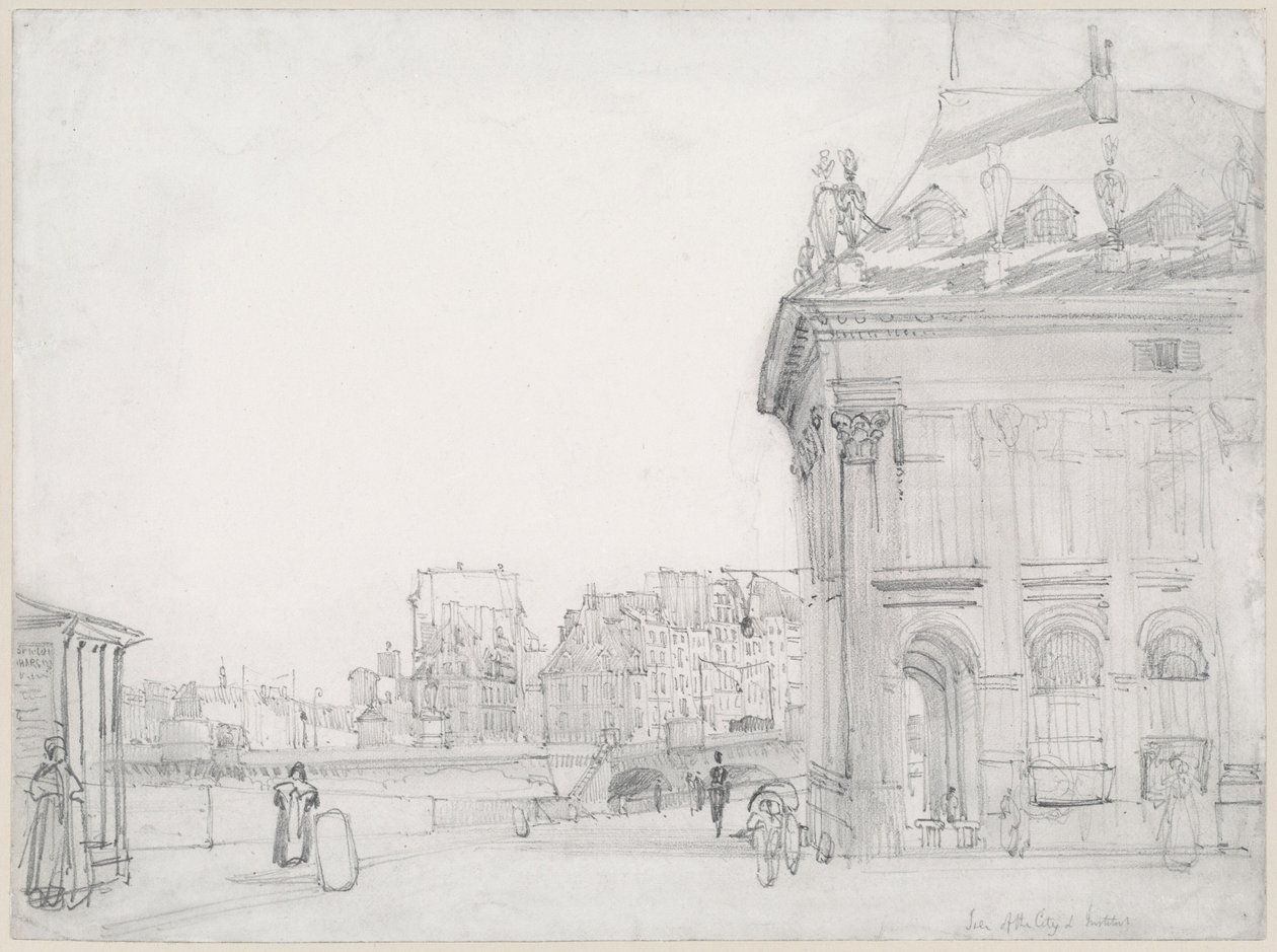 Île de la Cité od Institutu, Paříž od Thomas Shotter Boys