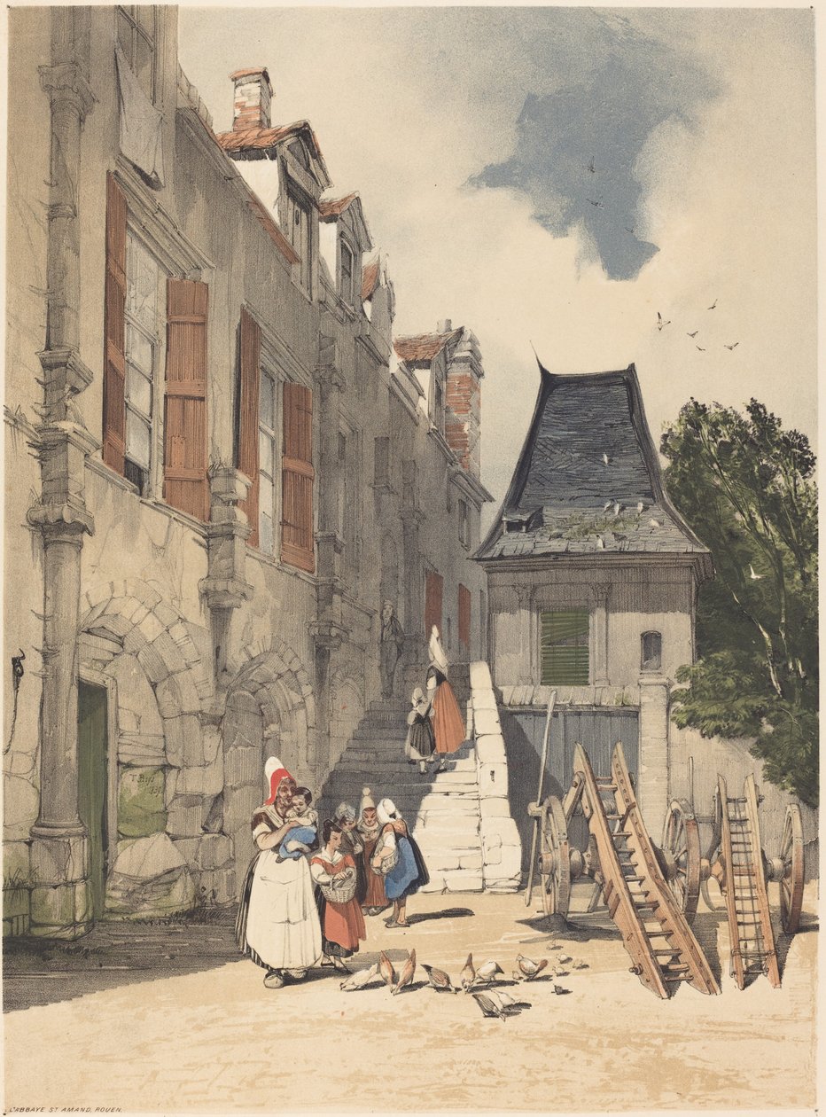 Opatství St. Amand, Rouen od Thomas Shotter Boys