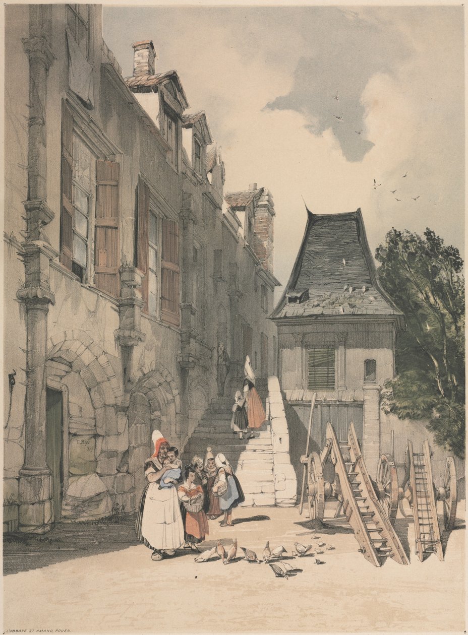 Opatství St. Amand, Rouen od Thomas Shotter Boys