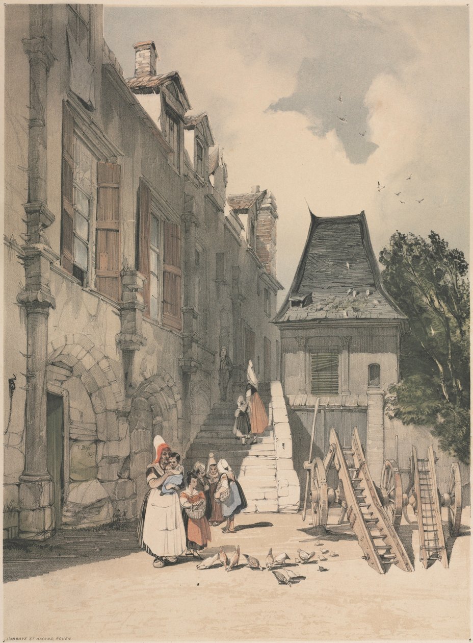 Opatství St. Amand, Rouen, 1839. od Thomas Shotter Boys
