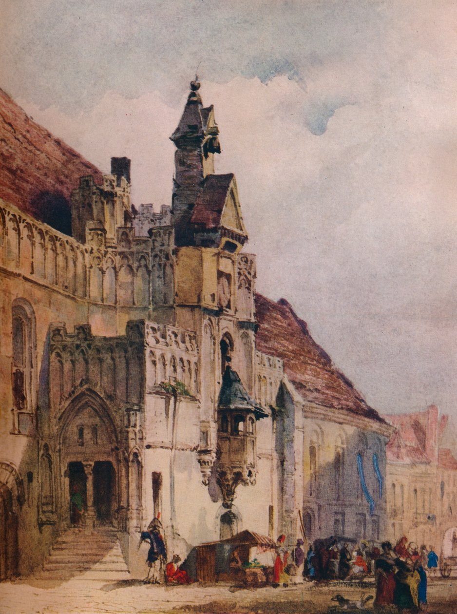 L hotel de Ville, St Omer, 1867 od Thomas Shotter Boys
