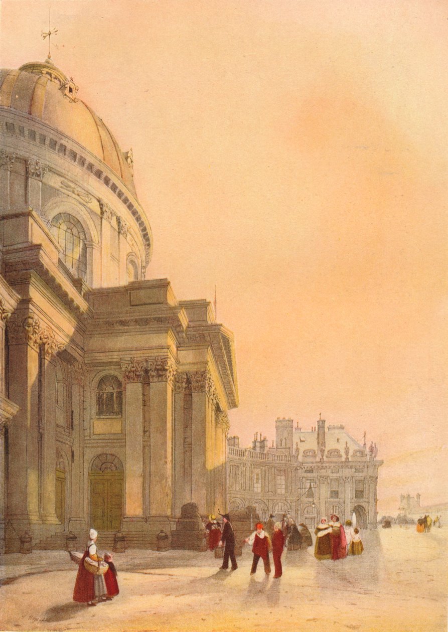 La Chapelle de lInstitut, Paříž, 1839 od Thomas Shotter Boys