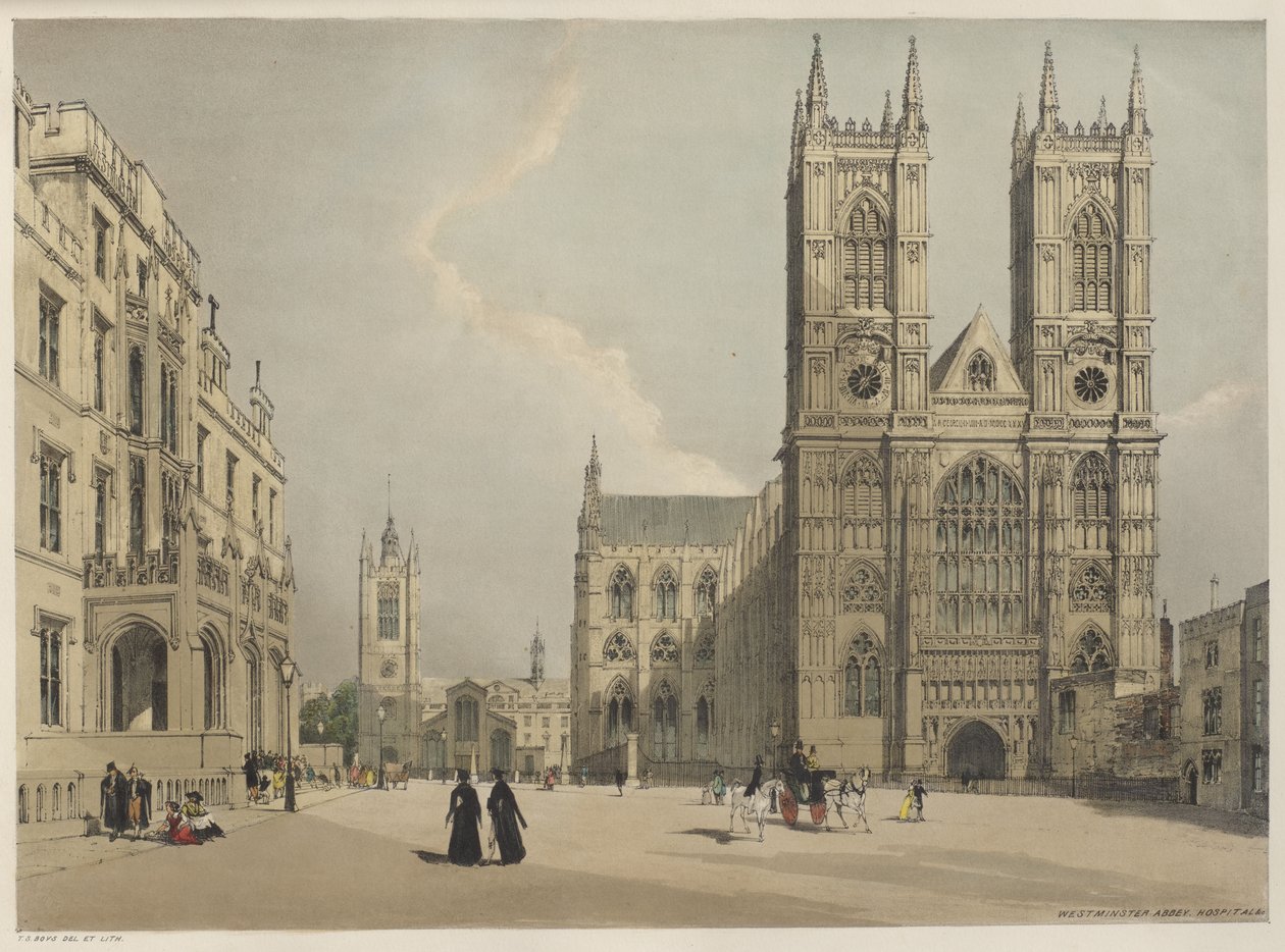Londýn tak, jak je: Westminsterské opatství od Thomas Shotter Boys