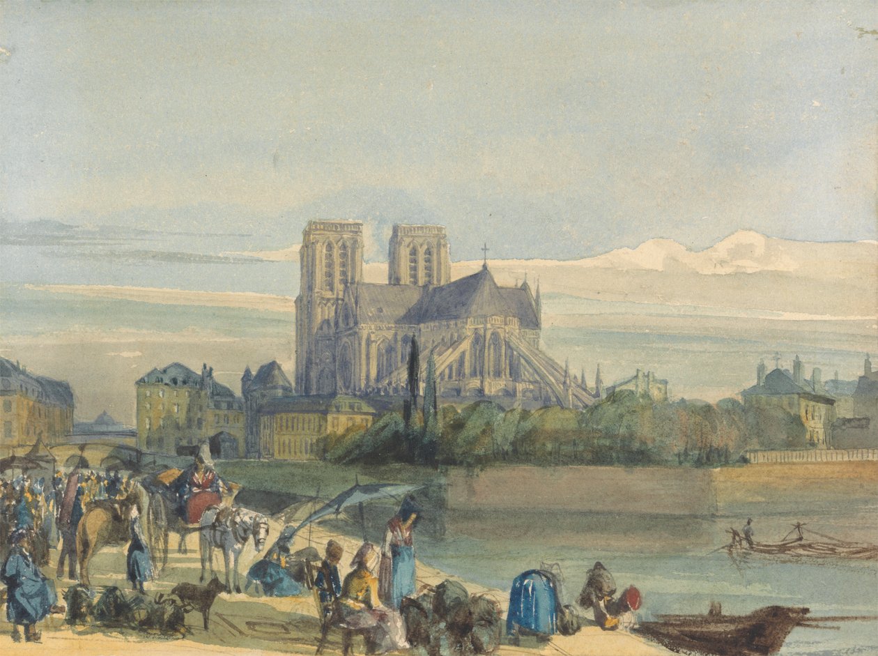 Notre-Dame, Paříž od Thomas Shotter Boys
