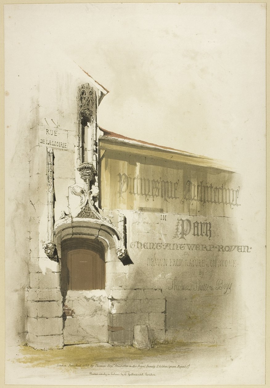 Malebná architektura v Paříži, Gentu, Antverpách, Touenu atd. od Thomas Shotter Boys