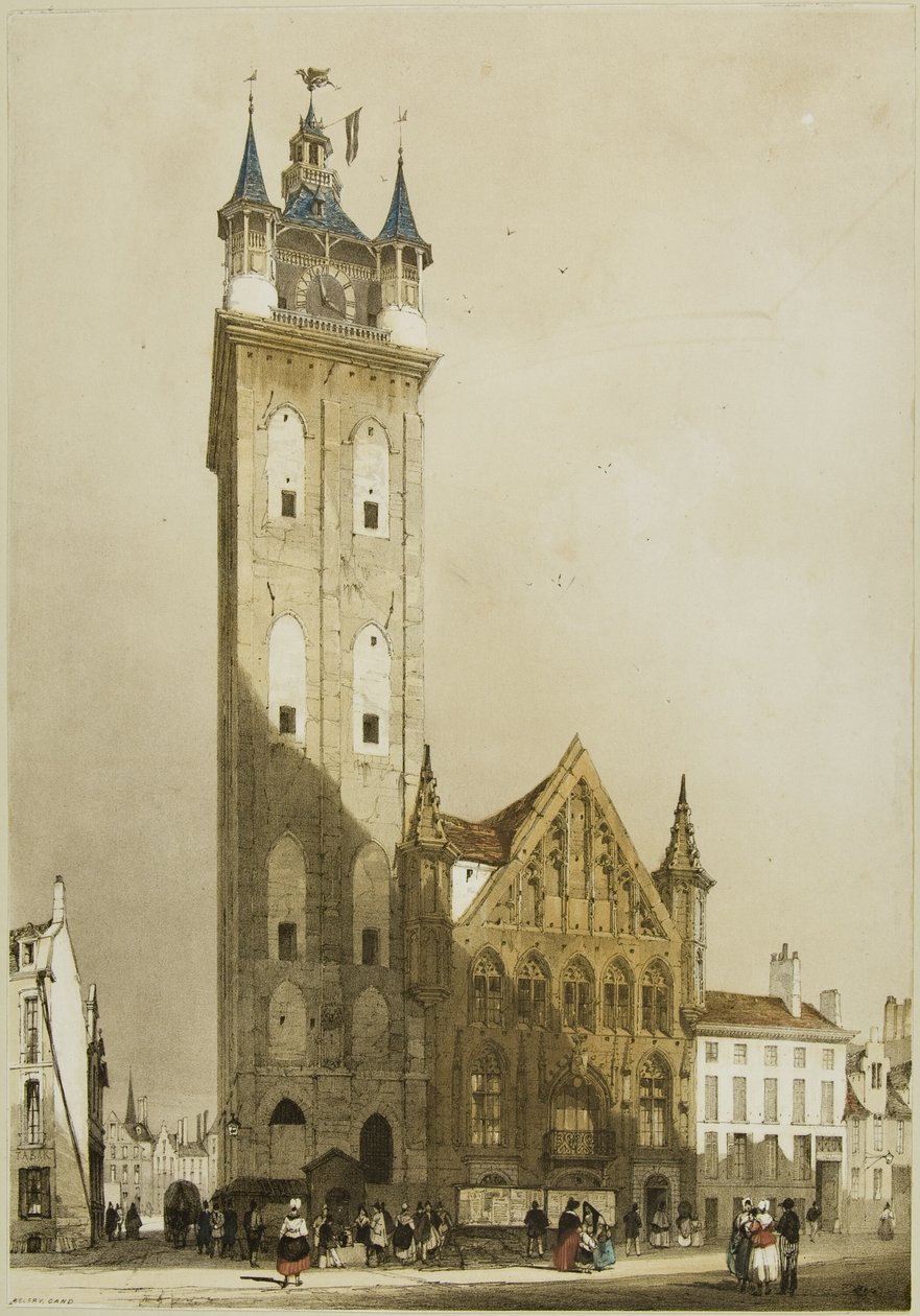 Malebná architektura v Paříži, Gentu, Antverpách, Touenu atd. od Thomas Shotter Boys