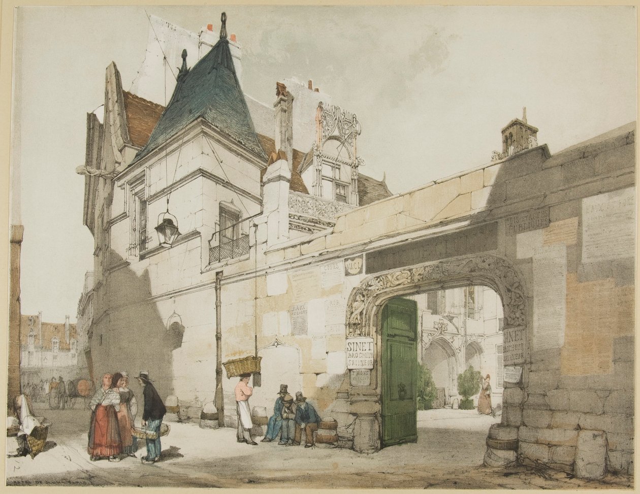 Malebná architektura v Paříži, Gentu, Antverpách, Touenu atd. od Thomas Shotter Boys