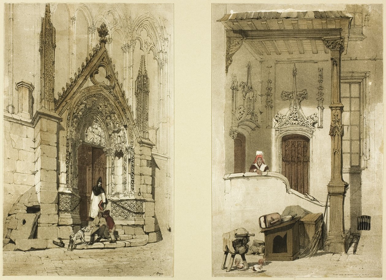 Red Door, Notre Dame, Paříž od Thomas Shotter Boys