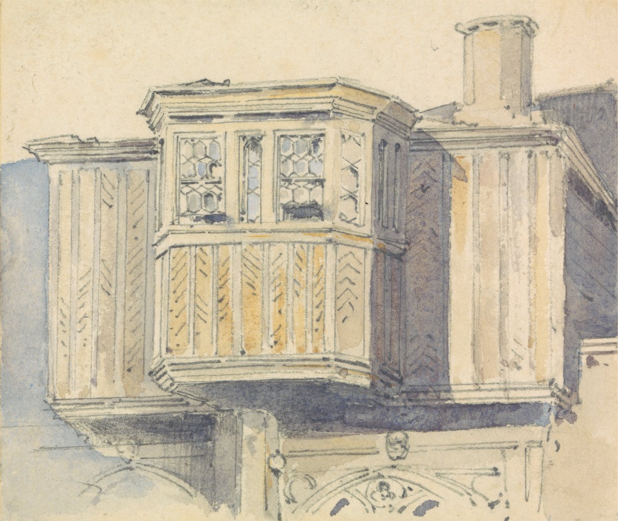 Pokoj královny Anny Boleynové, hrad Windsor od Thomas Shotter Boys