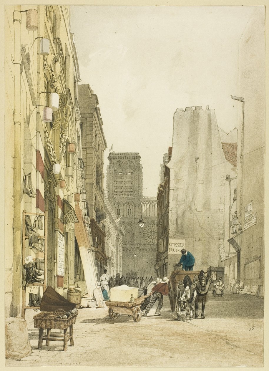 Rue Notre-Dame, Paříž od Thomas Shotter Boys