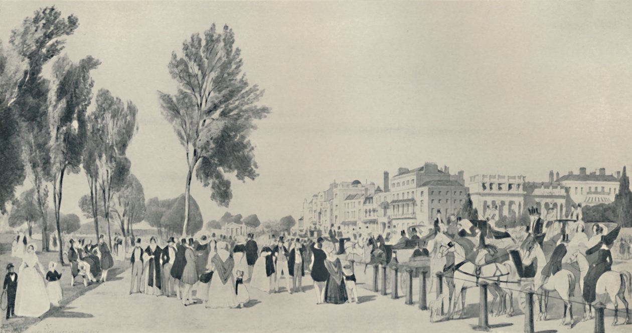Společnost v Hyde Parku, 1842, 1920 od Thomas Shotter Boys