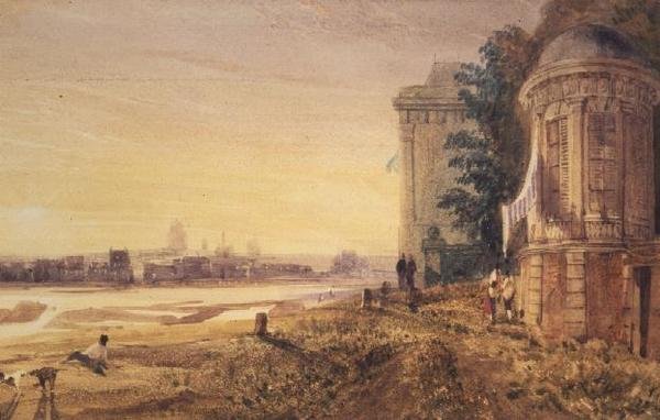 Předměstí Paříže (akvarel) od Thomas Shotter Boys