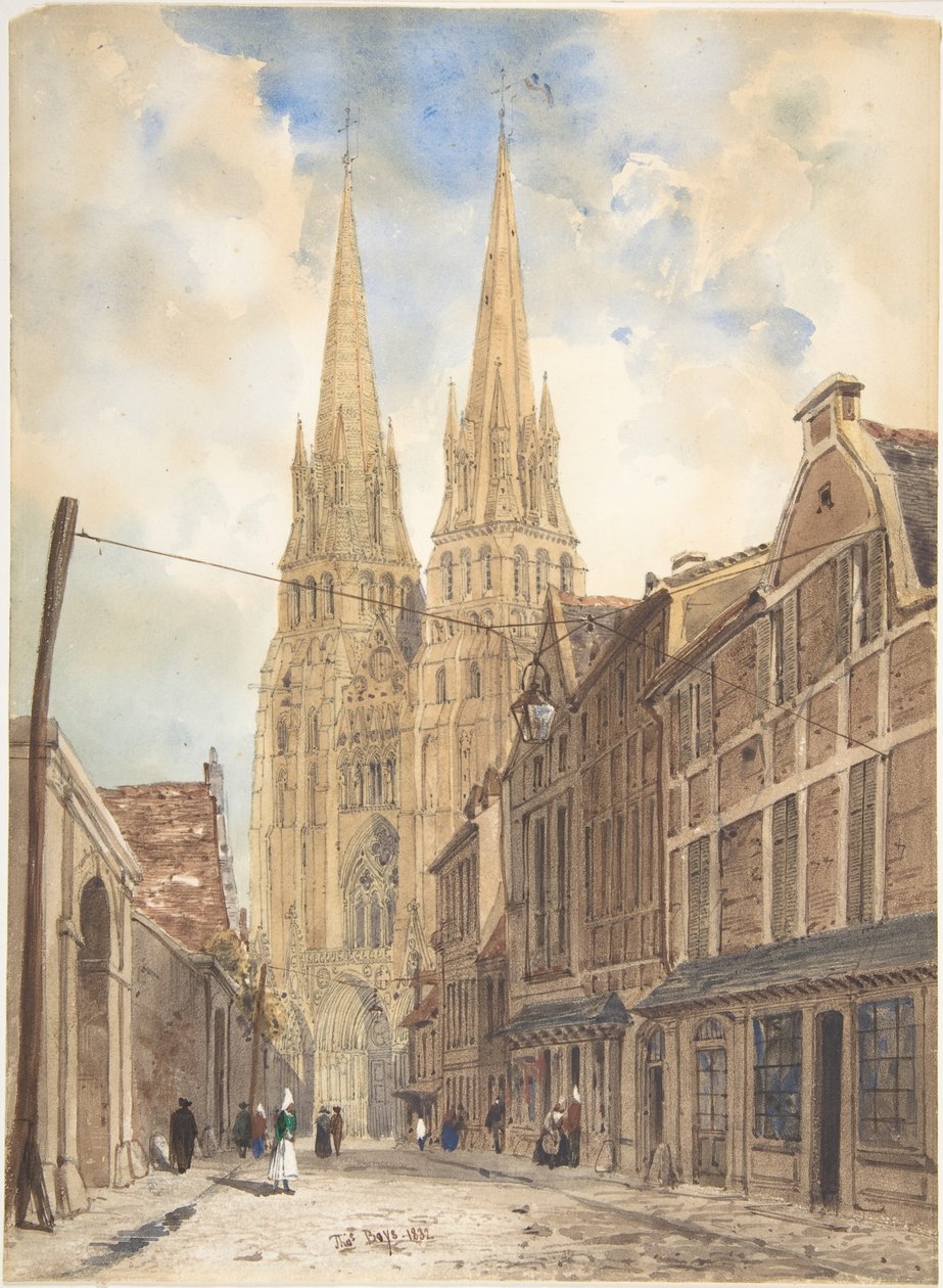 Pohled na Bayeux od Thomas Shotter Boys
