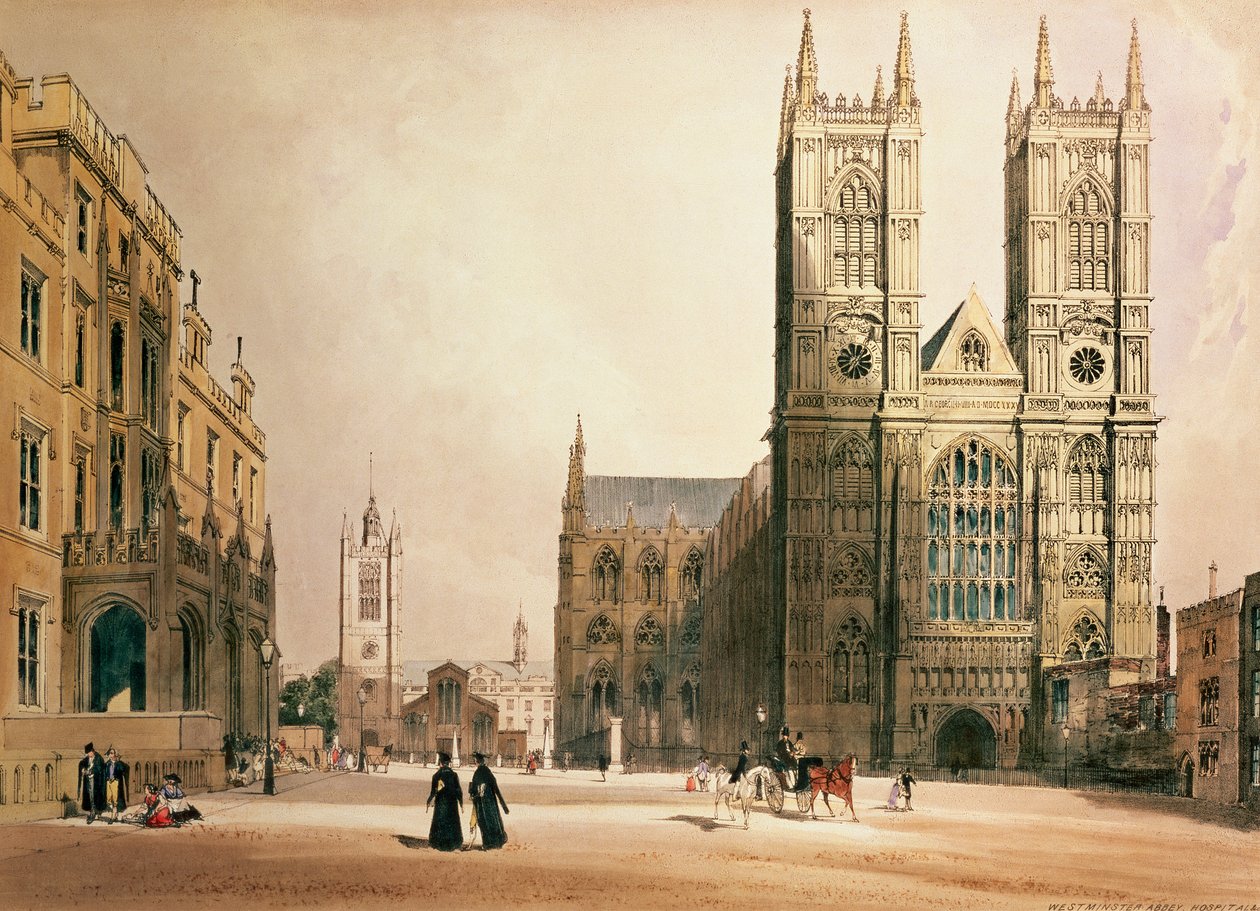Westminsterské opatství a nemocnice, 1842 od Thomas Shotter Boys