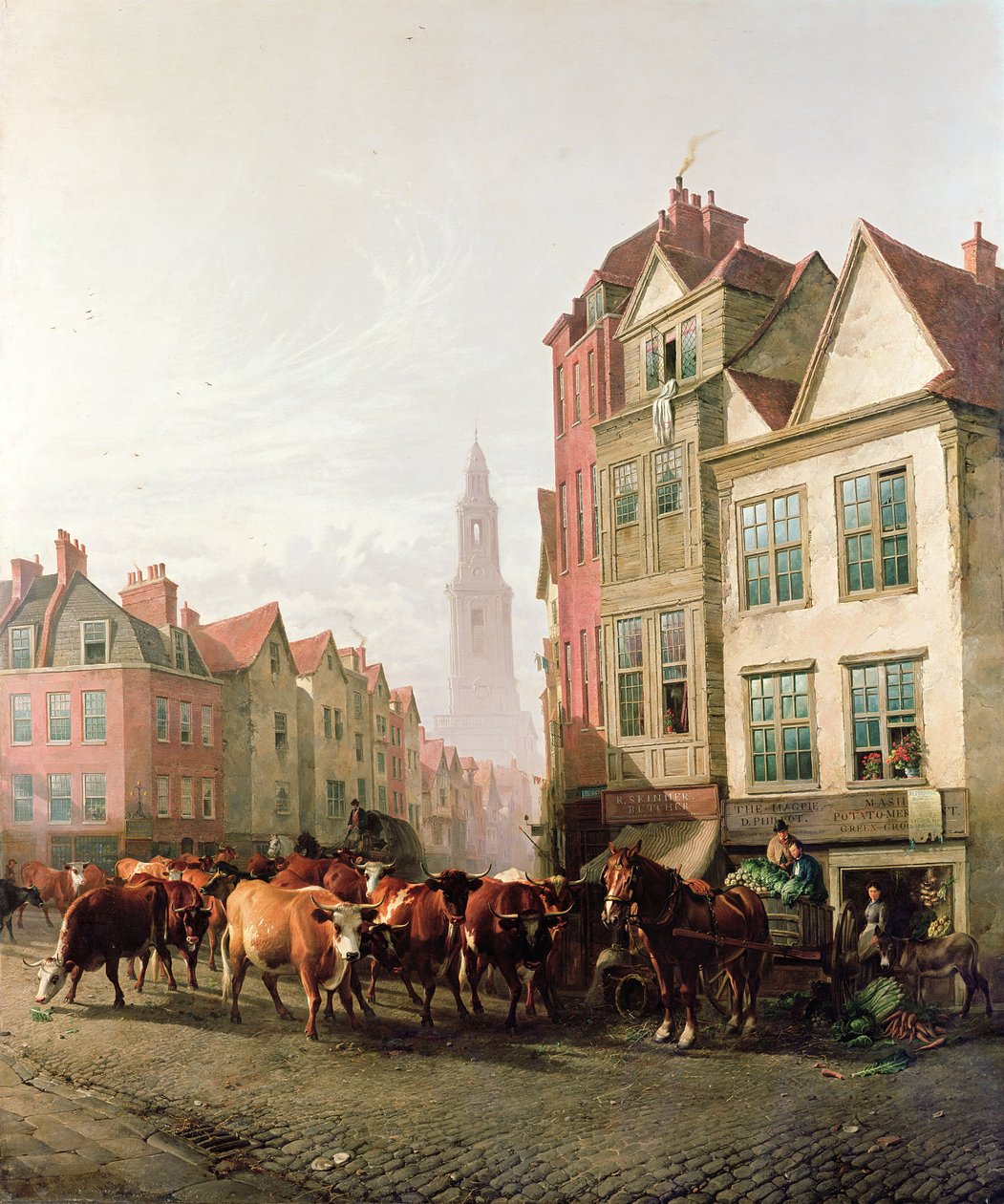 The Old Smithfield Market, 1887 od Thomas Sidney Cooper