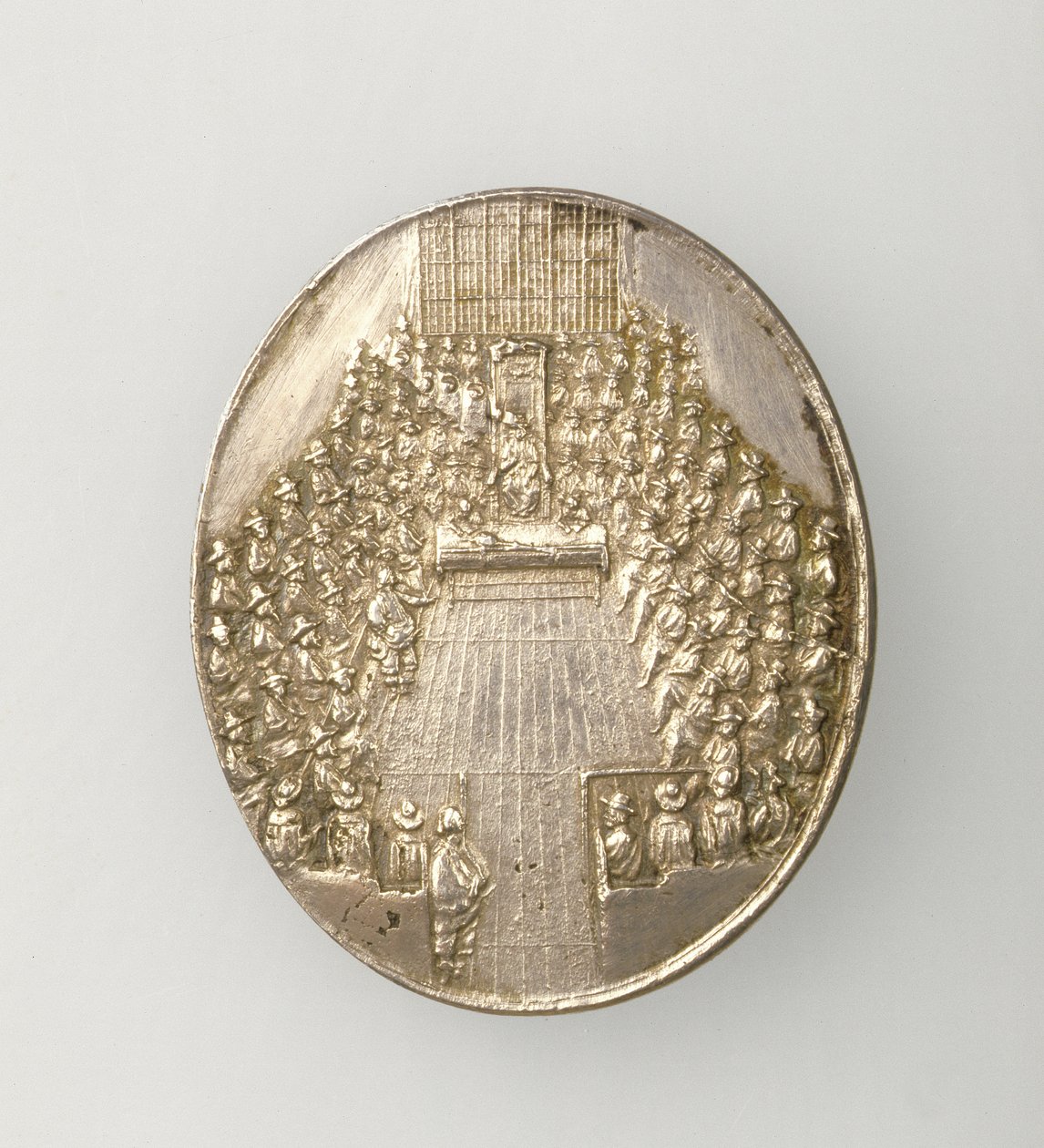 Dunbarova medaile zobrazující The House of Parliament 1650 (revers) (stříbrná) (pro avers viz 168065) od Thomas Simon