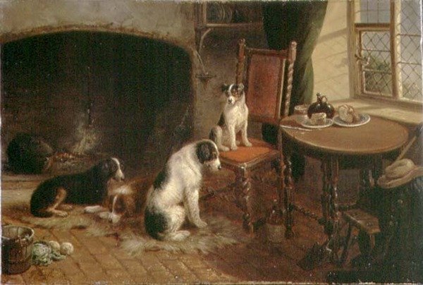 Interiér se psy od Thomas Smythe