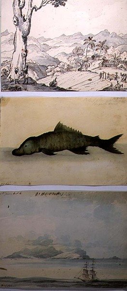 Tři ilustrace z knihy "A Soldier