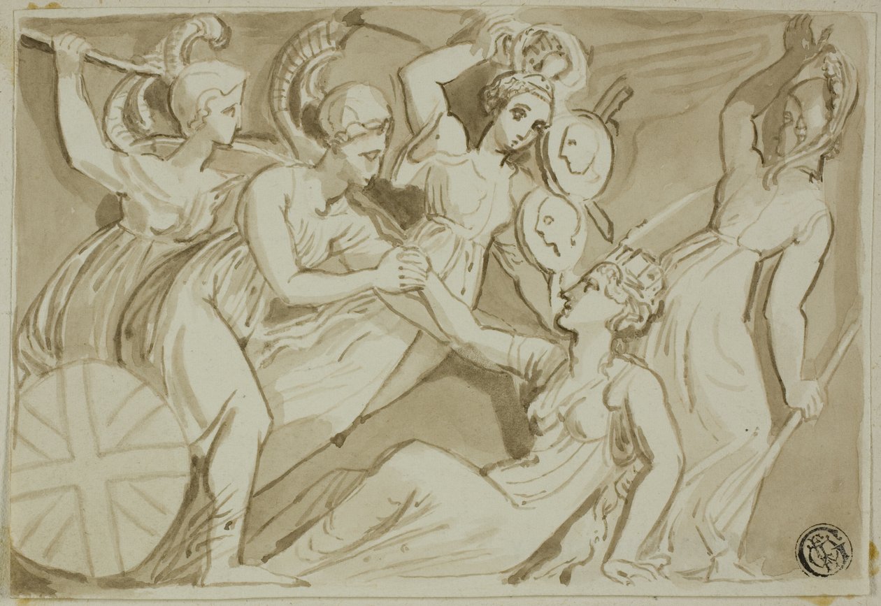 Válečnice přicházejí Britannii na pomoc od Thomas Stothard