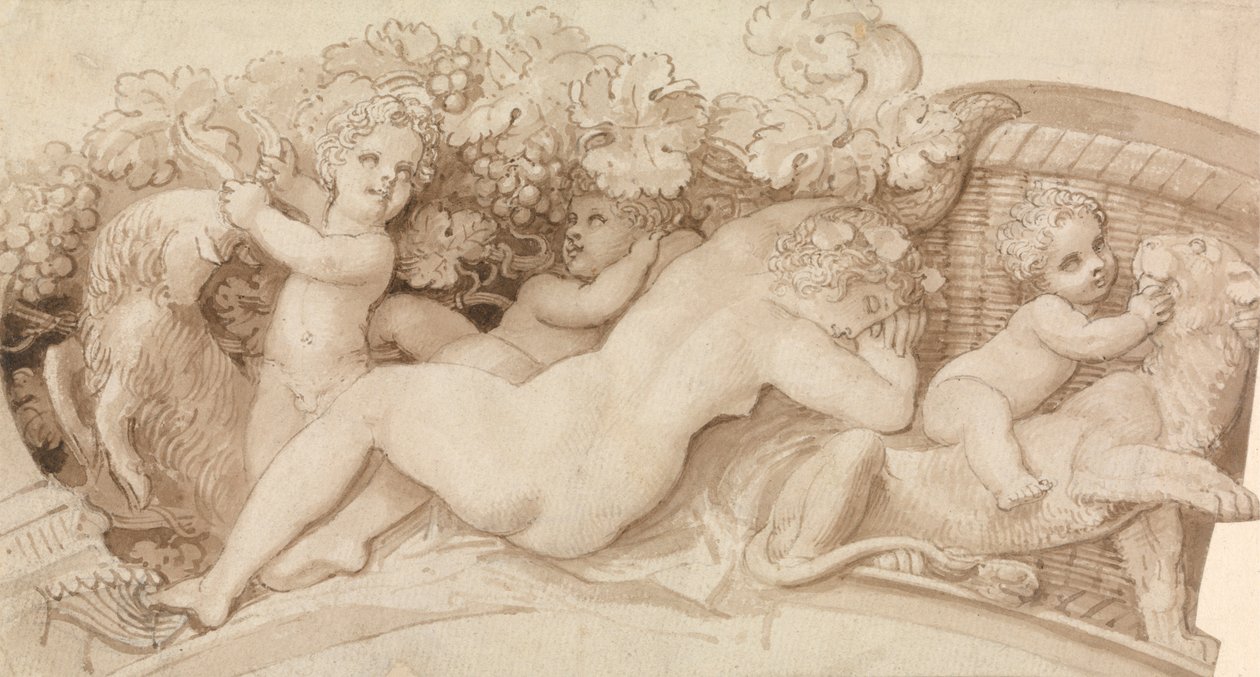 Reliéfní design pro stříbrný solný sklep od Thomas Stothard