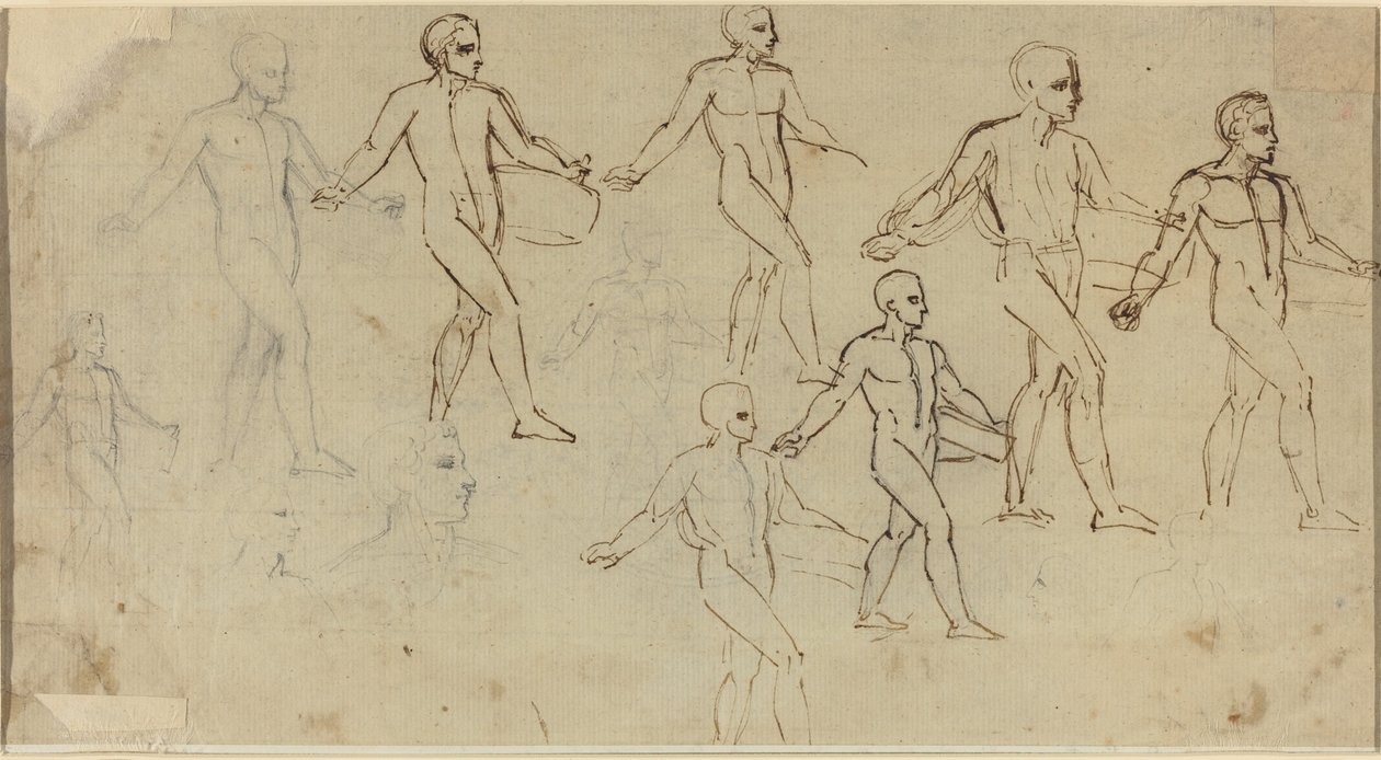 Studie rozsévače (ilustrace pro Thomsonovy roční období) od Thomas Stothard