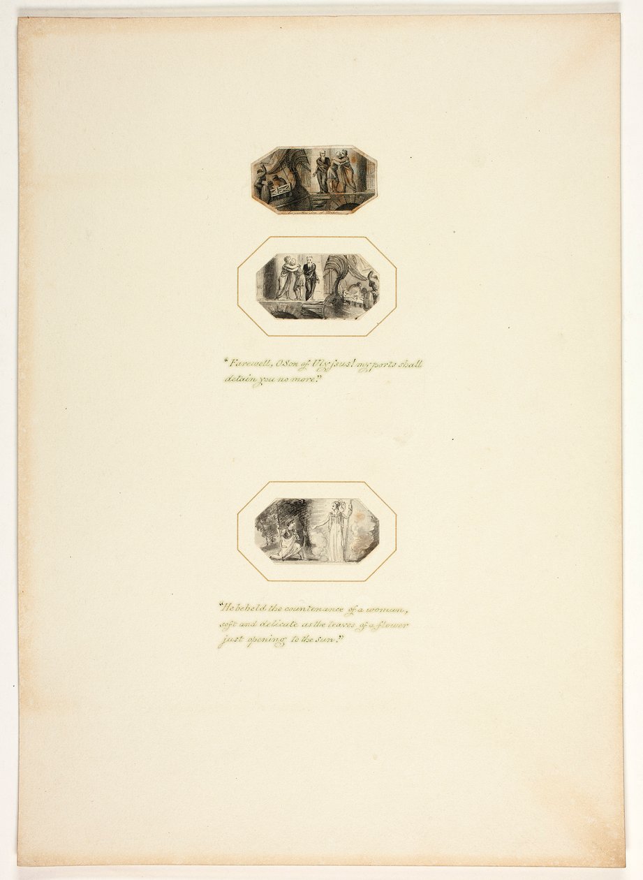 Studie für eine Platte aus Telemachus od Thomas Stothard
