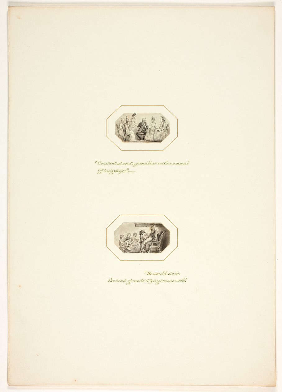 Studie pro tabulku z The Task od Thomas Stothard