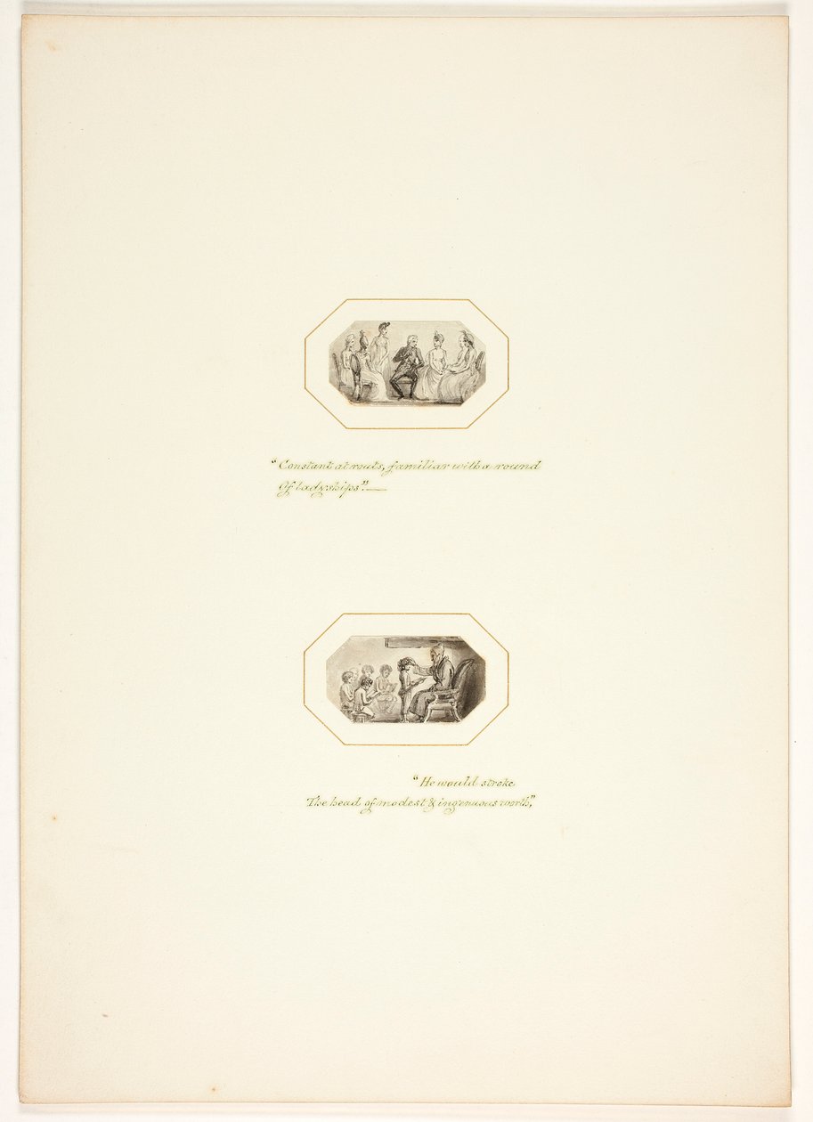 Studie pro tabuli z Úkolu od Thomas Stothard